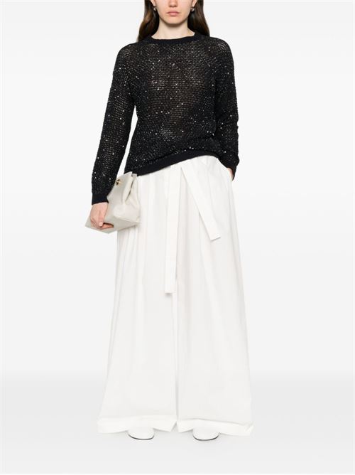 Maglia donna Fabiana Filippi nera con decorazione Fabiana Filippi | MAD276F534M120VR5